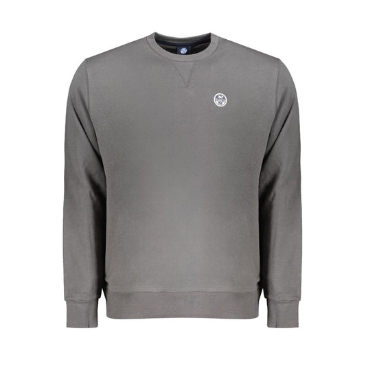 North Sails Gray Cotton Men Sweater