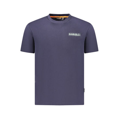Napapijri Blue Cotton Men T-Shirt