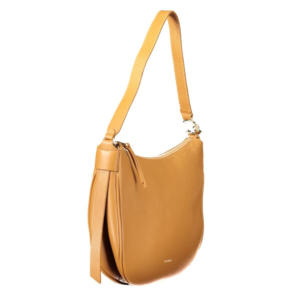 Coccinelle Brown Leather C-Easy Shoulder Handbag