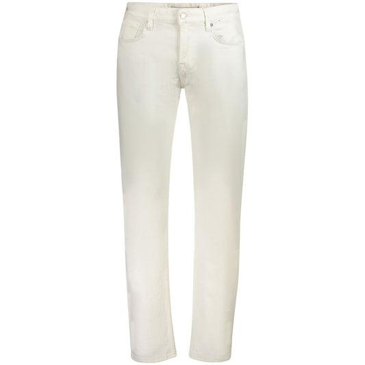 Guess Jeans White Cotton Men Jeans