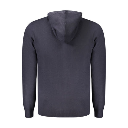Hooded Top by Norway 1963 for men in viscose polyester & polyamide blue showcases a chic silhouette, artfully detailed with a chic and for a sophisticated, chic finish.
