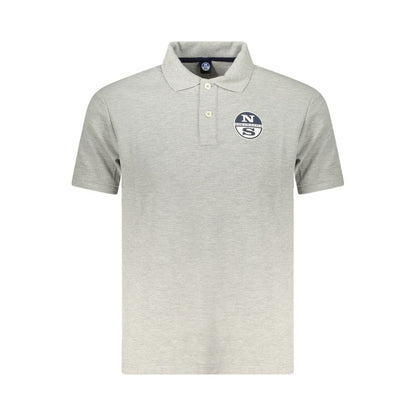Polo Shirt by North Sails for men in cotton polyester gray & print presents a crisp silhouette, artfully detailed with a crisp and crisp .