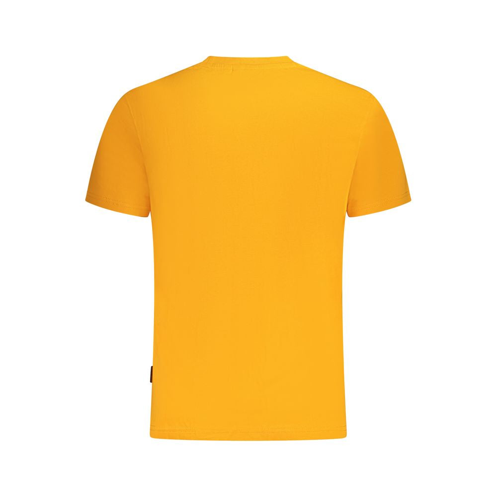 T-Shirt by Napapijri for men in cotton orange features an edgy silhouette, meticulously detailed with a sophisticated and for a truly edgy finish.