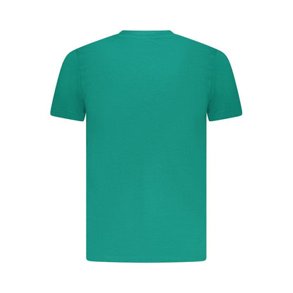 Cavalli Class Green Cotton Men T-Shirt