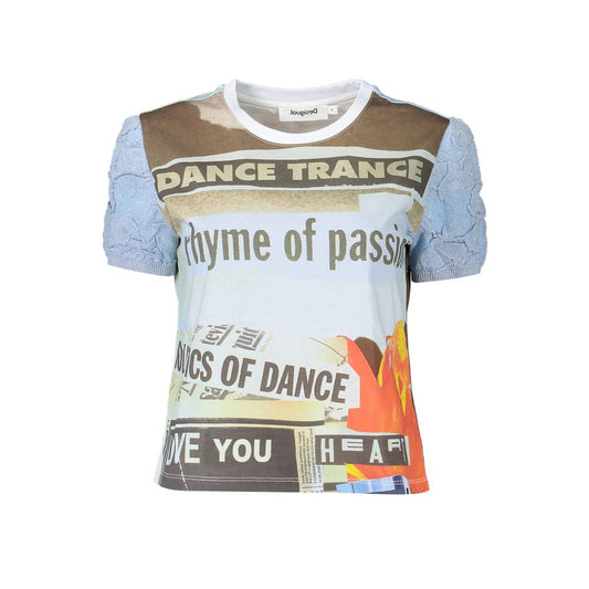 Desigual Blue Cotton Women Top