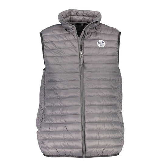 Vest by North Sails for men in polyamide & polyurethane blue & gray showcases a dynamic silhouette, perfectly balancing with a dynamic for a sophisticated, high-fashion look.