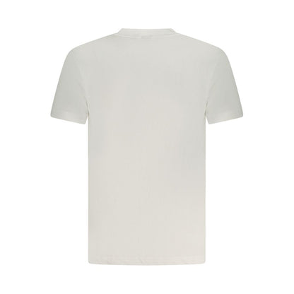 T-Shirt by Armata Di Mare for men in cotton white & print features a plush silhouette, showcasing a sophisticated crew neckline and for a truly plush finish.