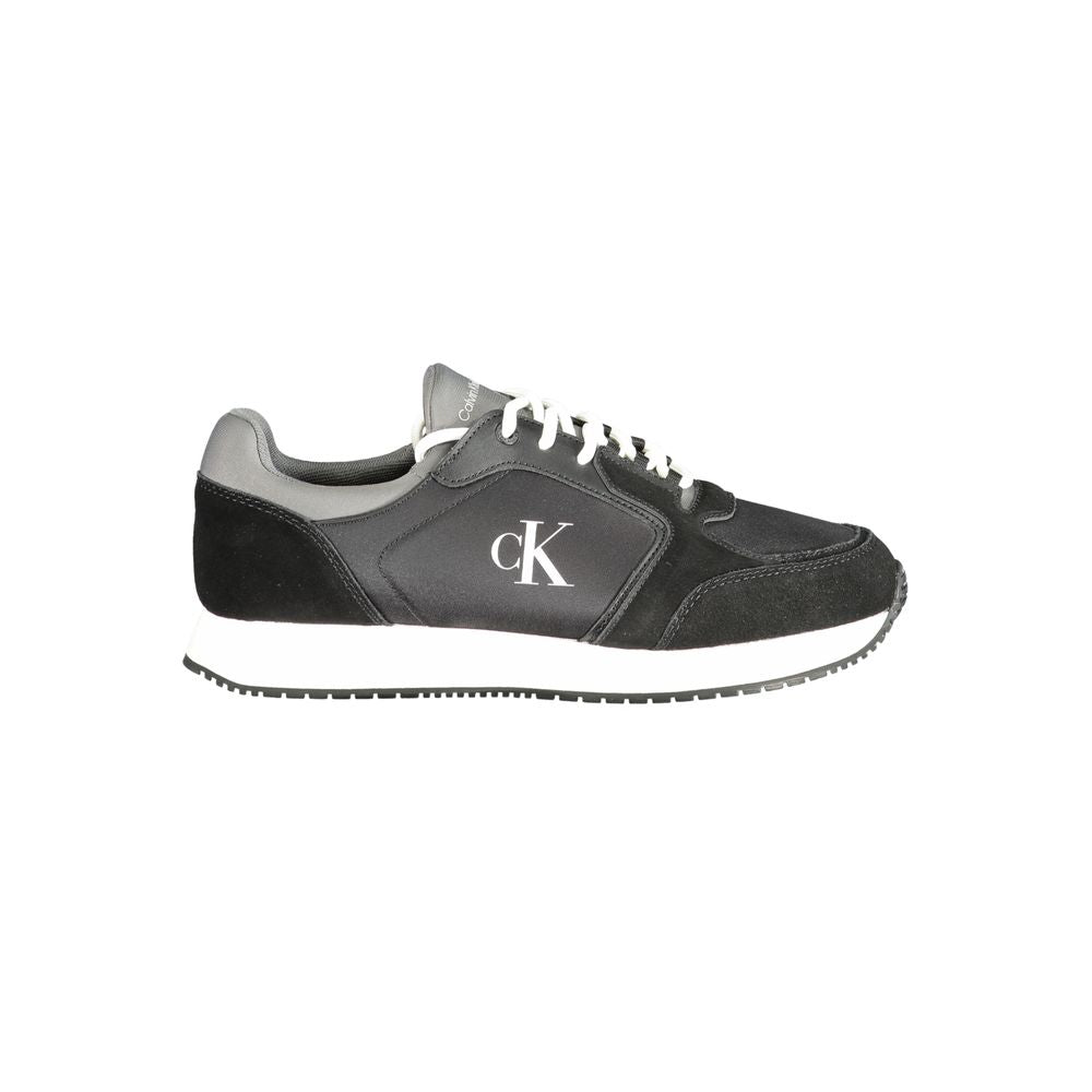 Calvin Klein Black Polyurethane Men Sneaker