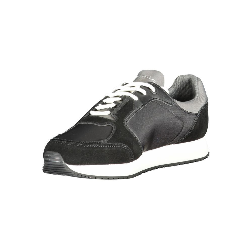Calvin Klein Black Polyurethane Men Sneaker