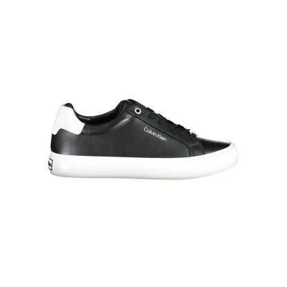 Sneakers by Calvin Klein for women in nylon polyester polyethylene leather black presents a sumptuous silhouette from the Women's Athletic Nylon Polyester Polyethylene Leather Sneakers collection, showcasing a sumptuous athletic style for an elevated aesthetic.