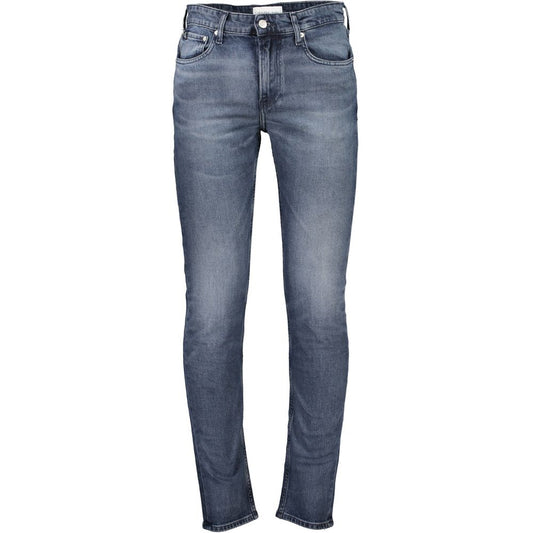 Calvin Klein Blue Wash Cotton Slim Fit Jeans
