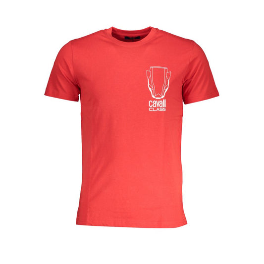 Cavalli Class Red Cotton Men's T-Shirt