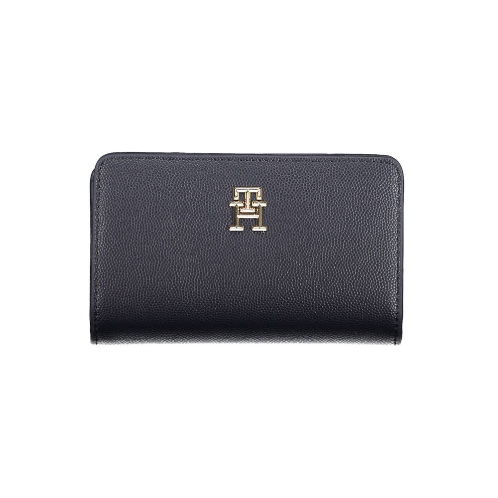 Tommy Hilfiger Blue Polyethylene Leather Effect Women Wallet