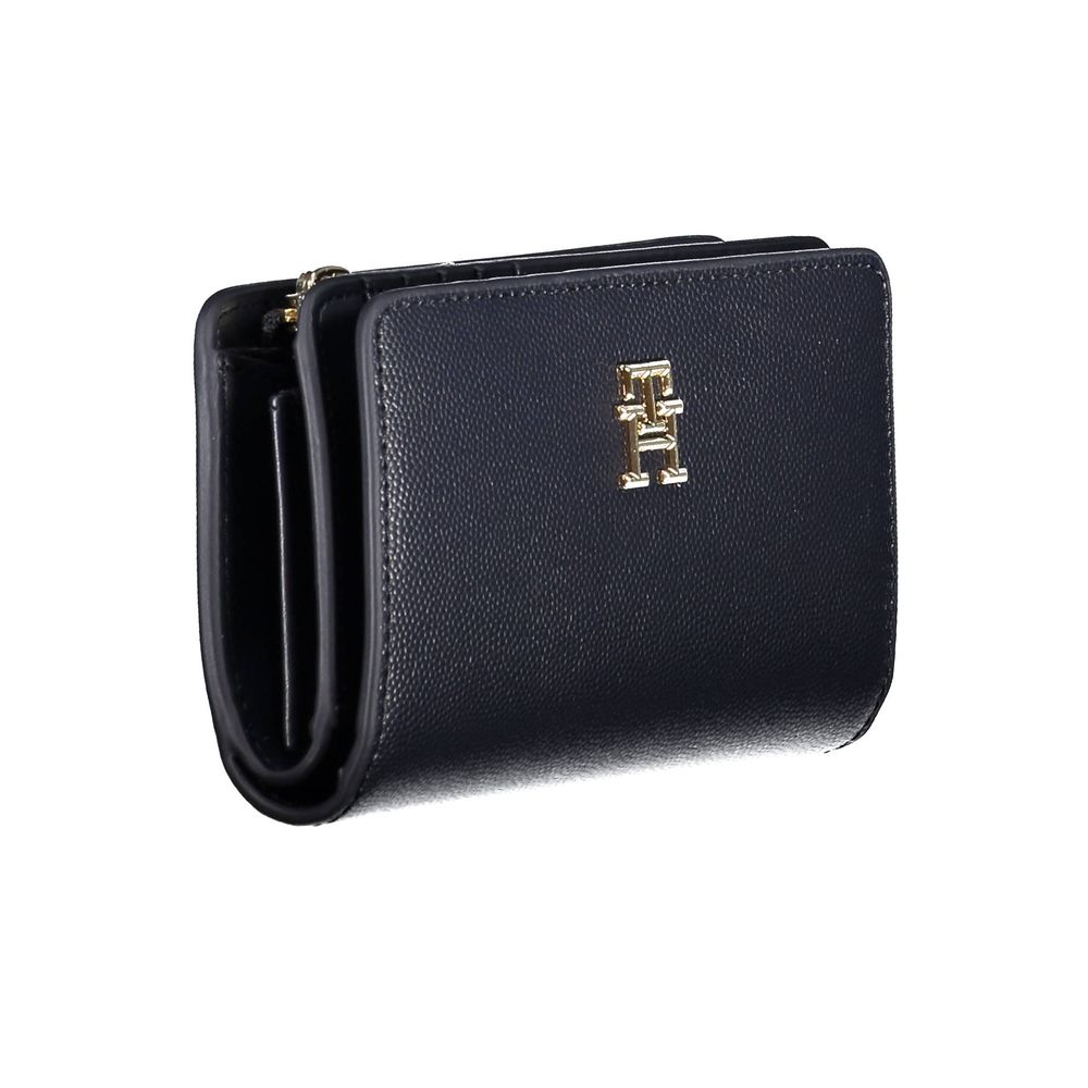 Tommy Hilfiger Blue Polyethylene Leather Effect Women Wallet