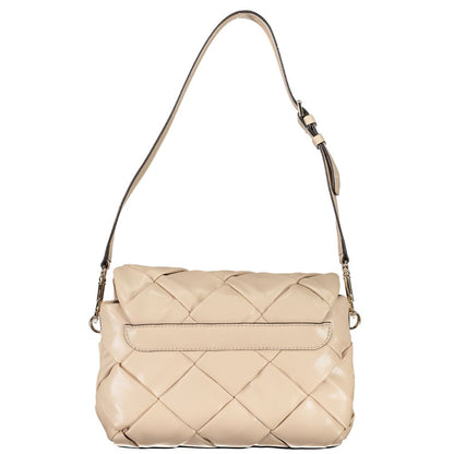 Guess Jeans Pink Quilted Faux Leather Shoulder Handbag