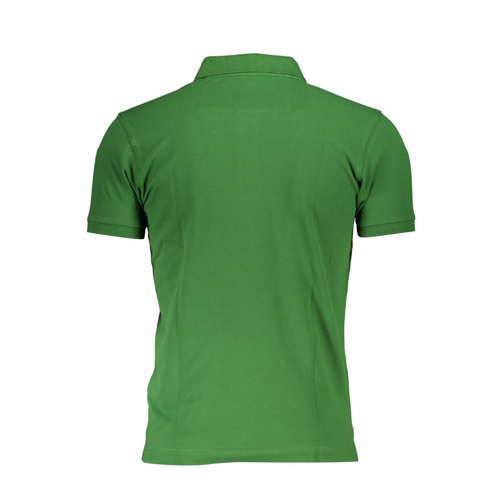 Polo Shirt by La Martina for men in stretch cotton green & signature presents a sleek silhouette, featuring a refined and for a sleek finish.