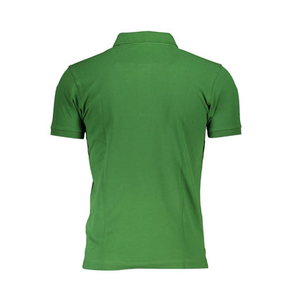 Polo Shirt by La Martina for men in stretch cotton green & signature presents a sleek silhouette, featuring a refined and for a sleek finish.