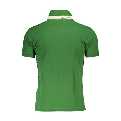 Polo Shirt by La Martina for men in stretch cotton green & signature presents a distinguished silhouette, showcasing a sophisticated and distinguished for a truly distinguished finish.