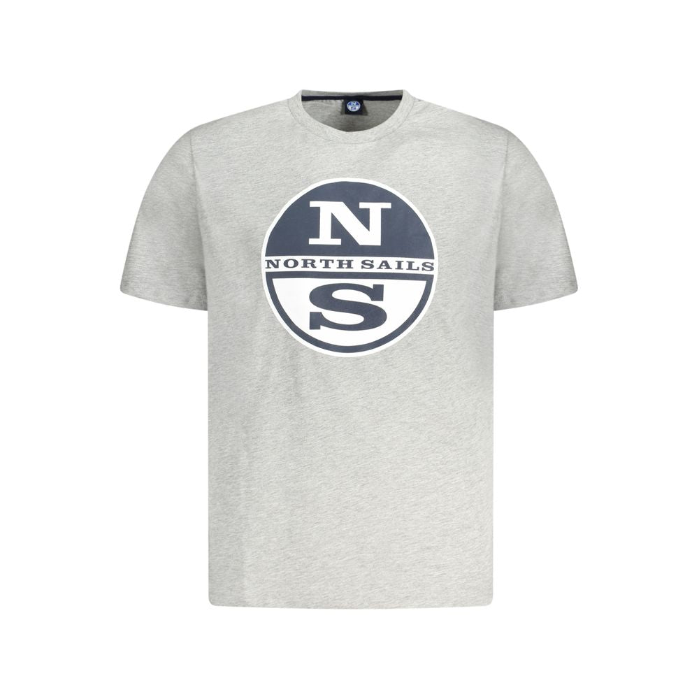 T-Shirt by North Sails for men in cotton brown, gray & print features an edgy silhouette, meticulously detailed with a sophisticated short-sleeve and crew neckline for a truly edgy finish.