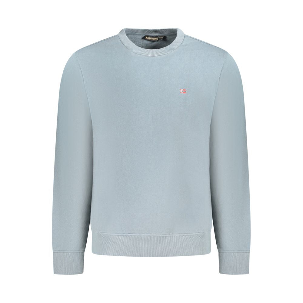 Sweatshirt by Napapijri for men in stretch cotton gray features an enviable silhouette, showcasing a premium long-sleeve and refined crew neckline for a truly enviable finish.