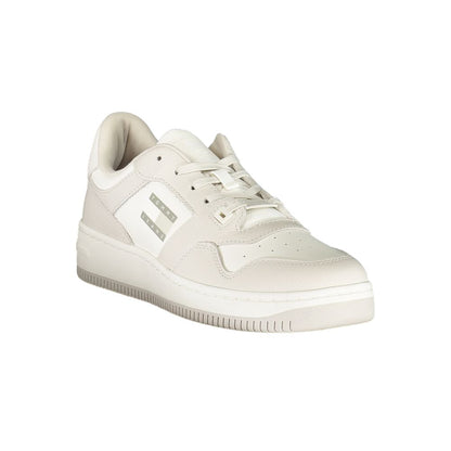Athletic Sneakers Tommy Hilfiger men polyester polyethylene leather gray, light-grey & white featuring a avant-garde Men's Athletic Polyester Polyethylene Leather Sneakers design with a avant-garde athletic style for a refined finish.