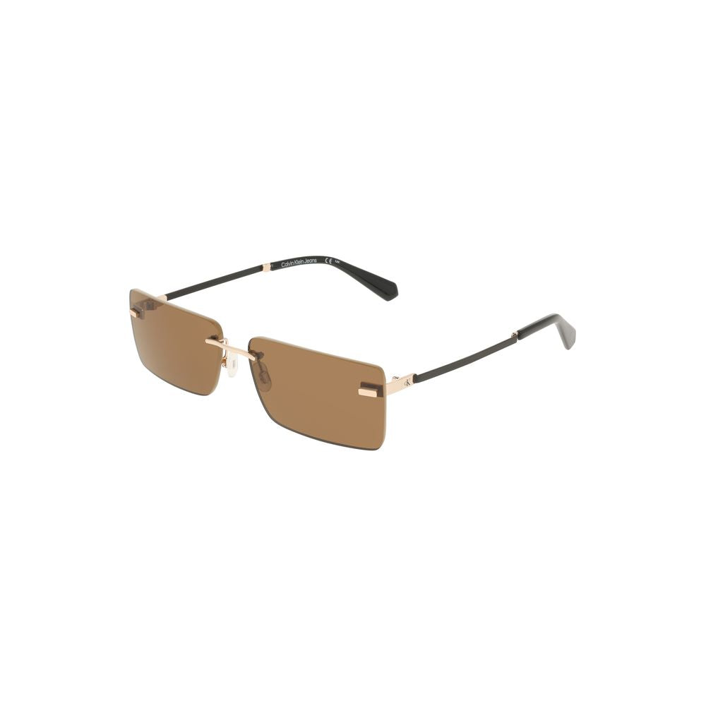 Calvin Klein Metal Sunglasses - Beige Brown