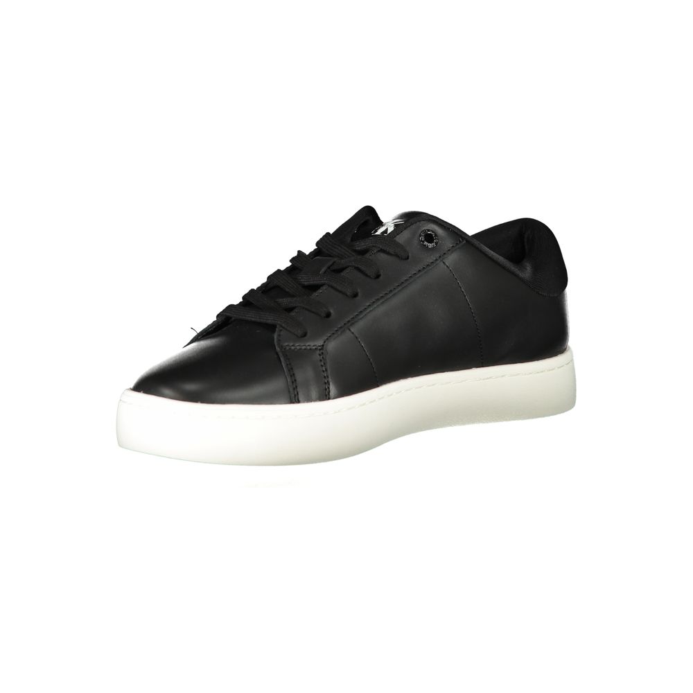 Calvin Klein Black Polyurethane Men's Sneaker