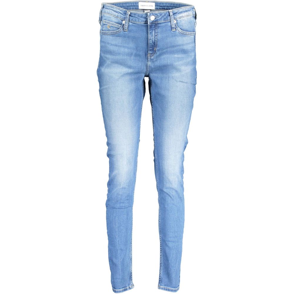 Calvin Klein Blue Cotton Jeans & Pant