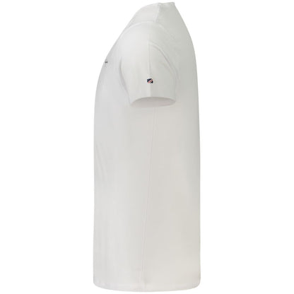 T-Shirt by Pepe Jeans for men in stretch cotton white & print features an on trend silhouette, perfectly showcasing a on trend and for an elevated aesthetic.