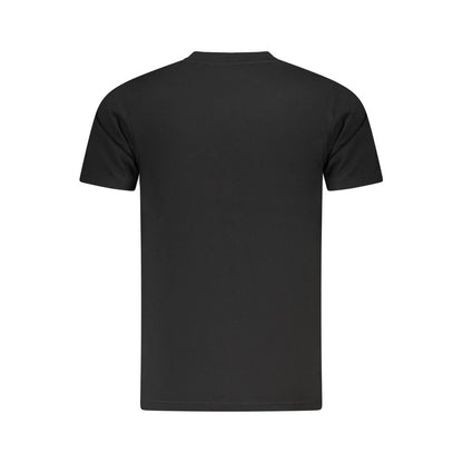 T-Shirt by Cavalli Class for men in cotton black & print features an edgy silhouette, meticulously detailed with a sophisticated and crew neckline for a truly edgy finish.