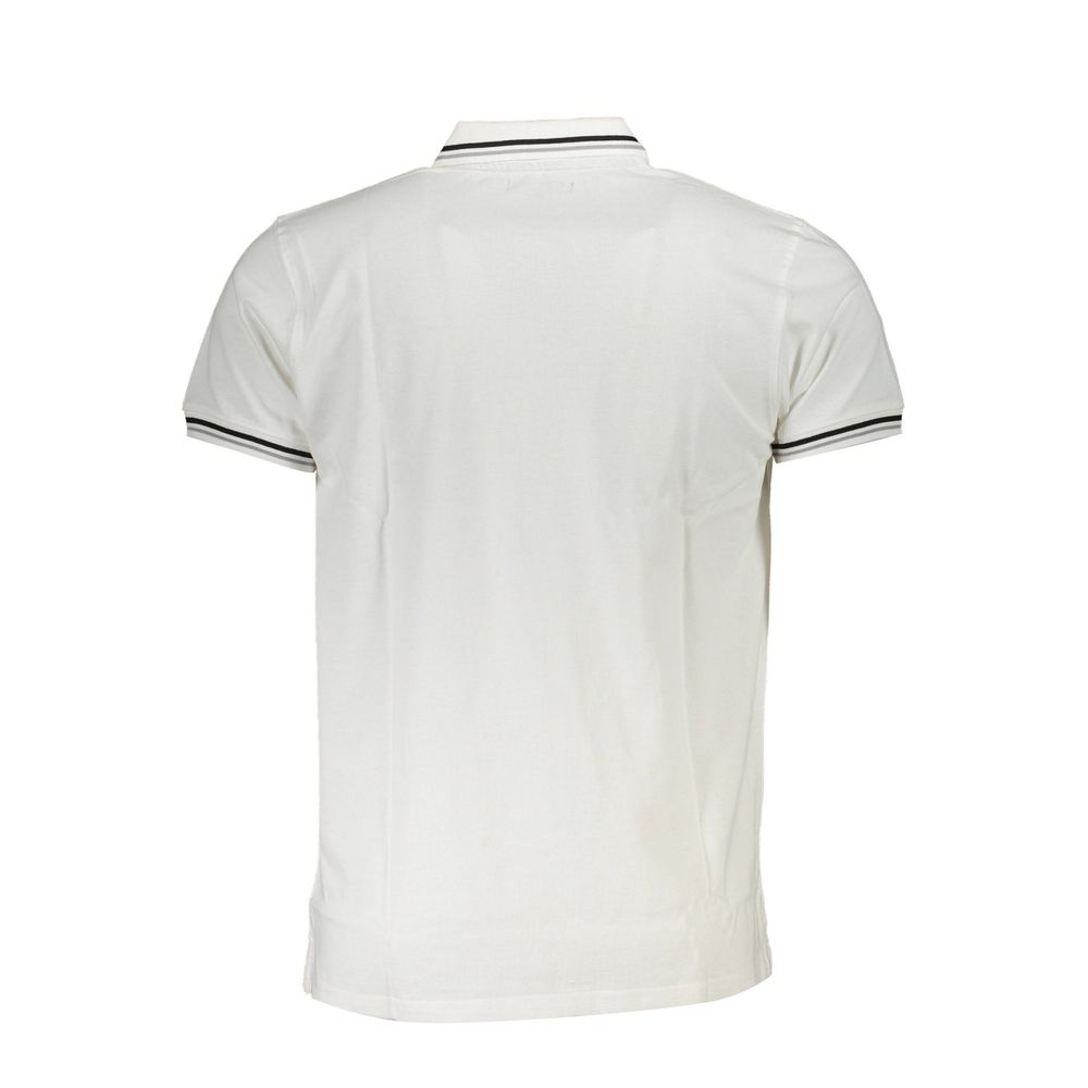 Polo Shirt by Cavalli Class for men in cotton white & print presents a crisp silhouette, artfully detailed with a crisp and crisp .