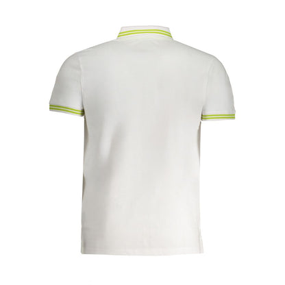 Polo Shirt by Cavalli Class for men in cotton white & signature showcases a enviable silhouette, featuring a refined and for a enviable finish.