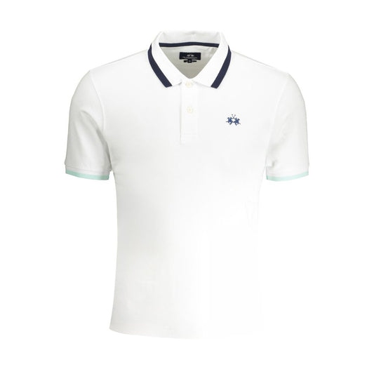 Polo Shirt by La Martina for men in cotton white features a eye catching silhouette, showcasing a refined and for a eye catching finish.