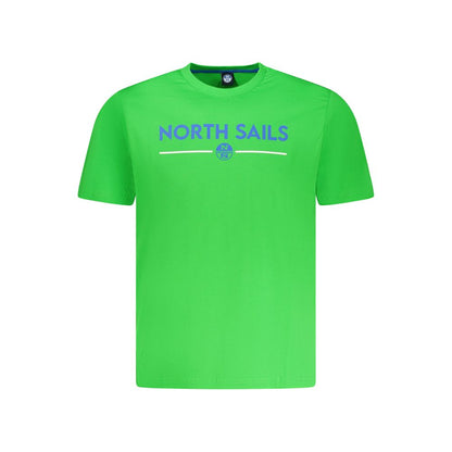T-Shirt by North Sails for men in cotton canvas green & print features an edgy silhouette, meticulously detailed with a sophisticated and for a truly edgy finish.