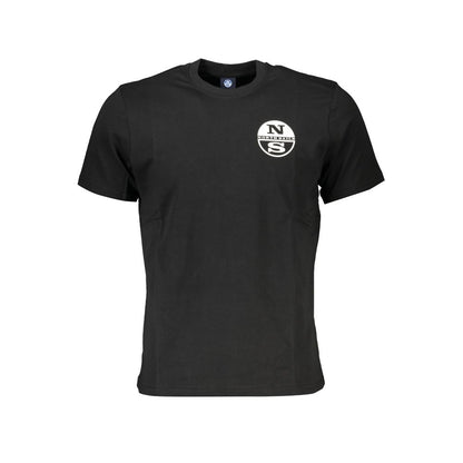 North Sails Black Cotton Men T-Shirt