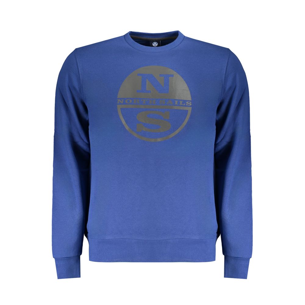 Sweatshirt by North Sails for men in cotton blue & print presents a smart casual silhouette, featuring a smart casual crew neckline and long-sleeve for a sophisticated look.