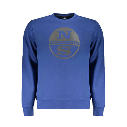 Sweatshirt by North Sails for men in cotton blue & print presents a smart casual silhouette, featuring a smart casual crew neckline and long-sleeve for a sophisticated look.