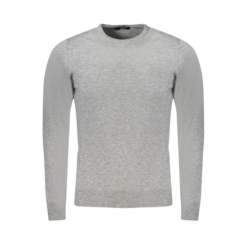 Cavalli Class Men's Polyamide Polyester Viscose Sweatshirt - Gray