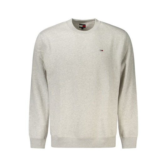 Sweatshirt by Tommy Hilfiger for men in cotton polyester gray features an magnificent silhouette, showcasing a sophisticated crew neckline and detail for a truly magnificent finish.