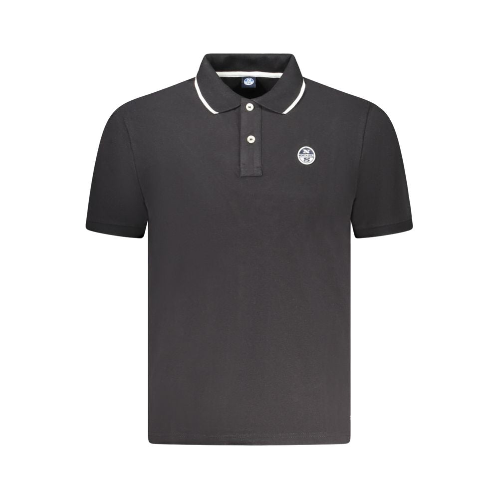 Polo Shirt by North Sails for men in cotton black presents a distinguished silhouette, showcasing a sophisticated and distinguished for a truly distinguished finish.