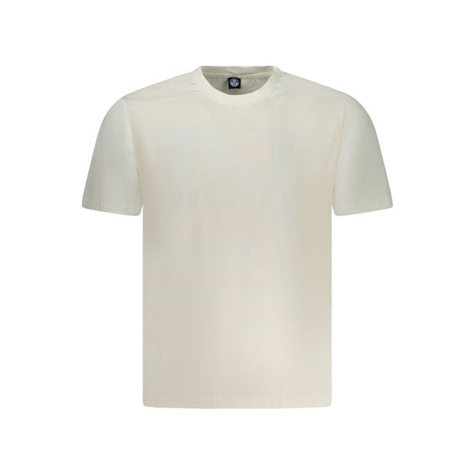 T-Shirt by North Sails for men in cotton white features a plush silhouette, showcasing a sophisticated crew neckline and for a truly plush finish.