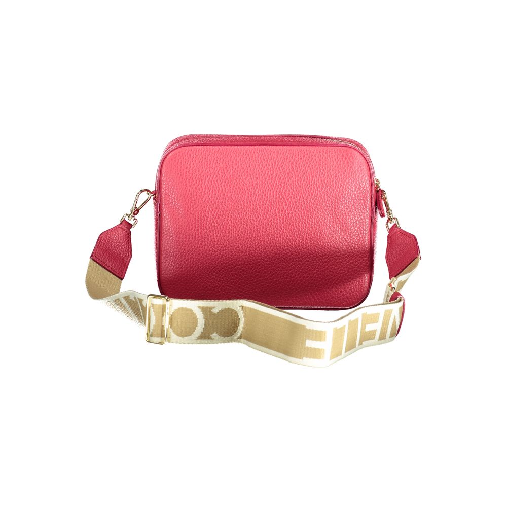 Coccinelle Red Leather Tebe Cossbody Handbag