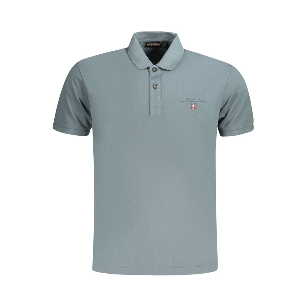 Napapijri Brown Cotton Men Polo Shirt