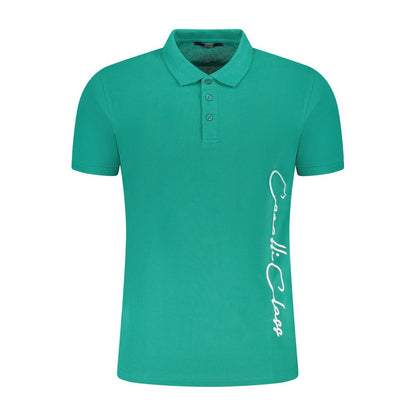 Cavalli Class Verde Cotton Men Polo