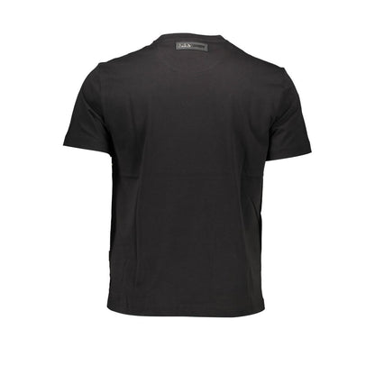 T-Shirt by Plein Sport for men in cotton black & print showcases a chic silhouette, artfully detailed with a chic and for a chic finish.