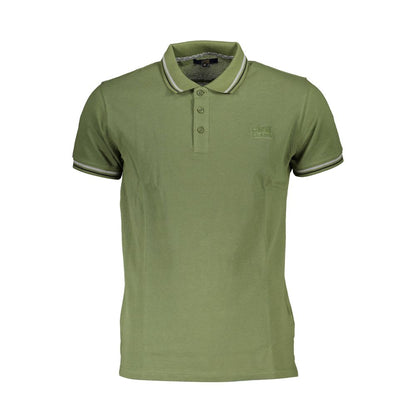 This Polo Shirt by Cavalli Class for men in cotton green & signature presents a flawless silhouette, showcasing flawless detailing and a refined for a truly flawless aesthetic.