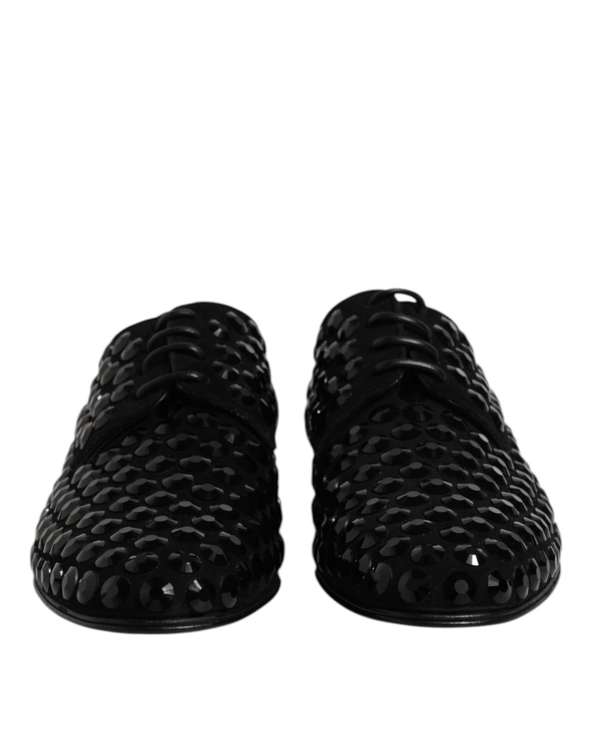 Dolce & Gabbana Men's Suede Goat Leather Derby Lace-Up Shoes - Black