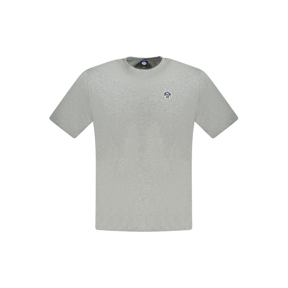 North Sails Brown Cotton Men T-Shirt