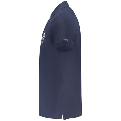 Trussardi Blue Cotton Men Polo Shirt