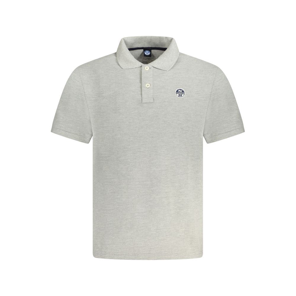 Polo Shirt by North Sails for men in cotton brown & gray showcases a sharp silhouette, detailed with a refined and sharp short-sleeve for a sophisticated finish.